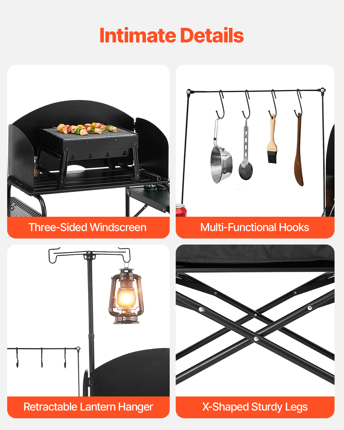 SucceBuy Camping Kitchen Table - Camping Cooking Cupboard ulasan dan harga