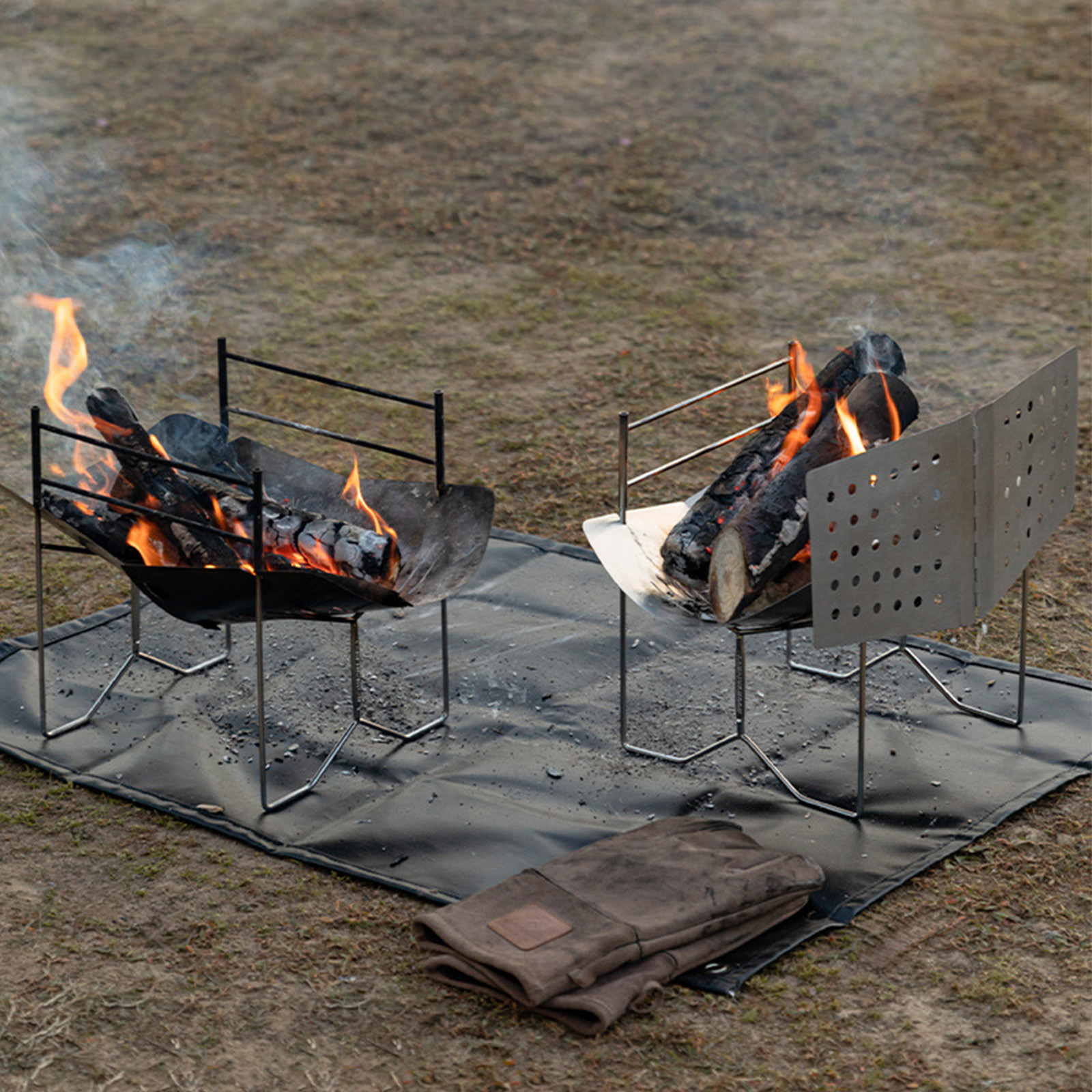 /Stainless /Steel /Foldable Bo - Camping Cooking Fire Stove ulasan dan harga