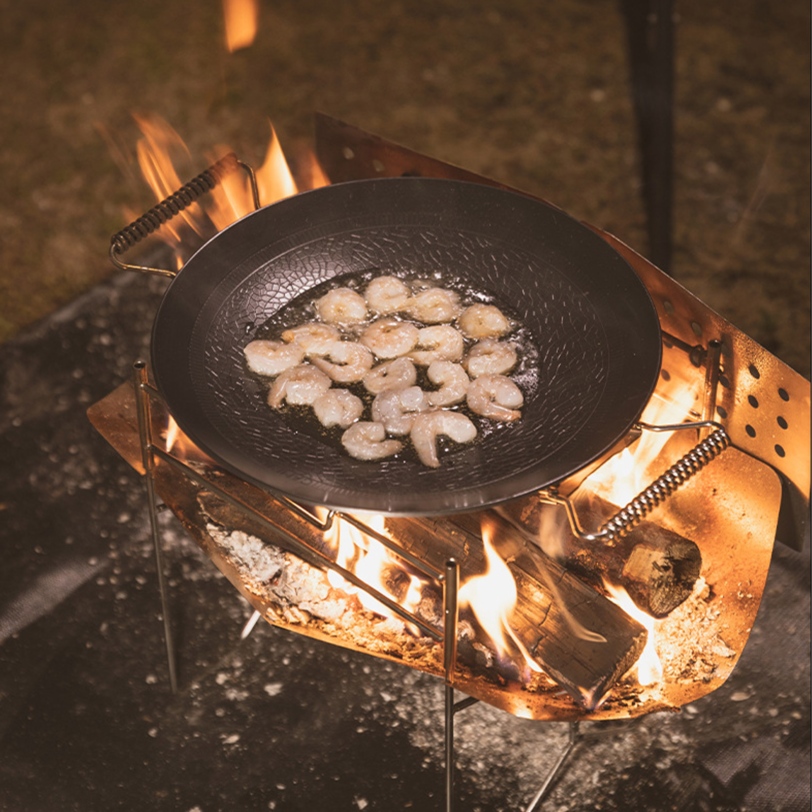 /Stainless /Steel /Foldable Bo - Camping Cooking Fire Stove ulasan dan harga