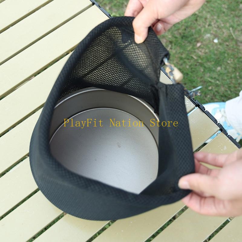 242F Mesh Camping Utensils Sto - Camping Cooking Utensil Bag ulasan dan harga