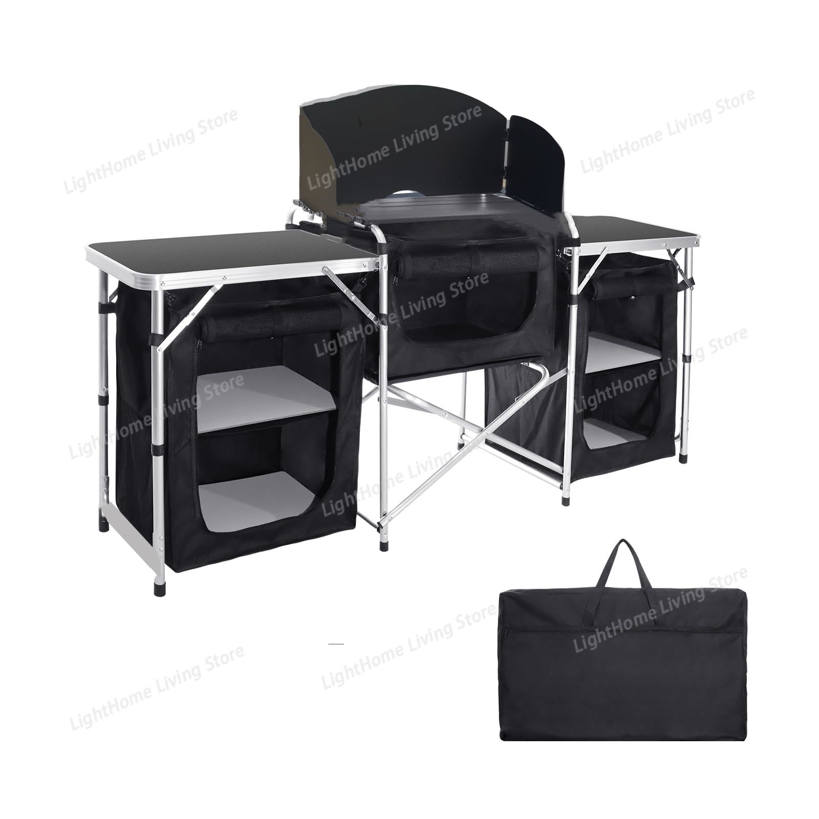 Portable Aluminum Camping Kitc - Camping Cooking Cupboard ulasan dan harga