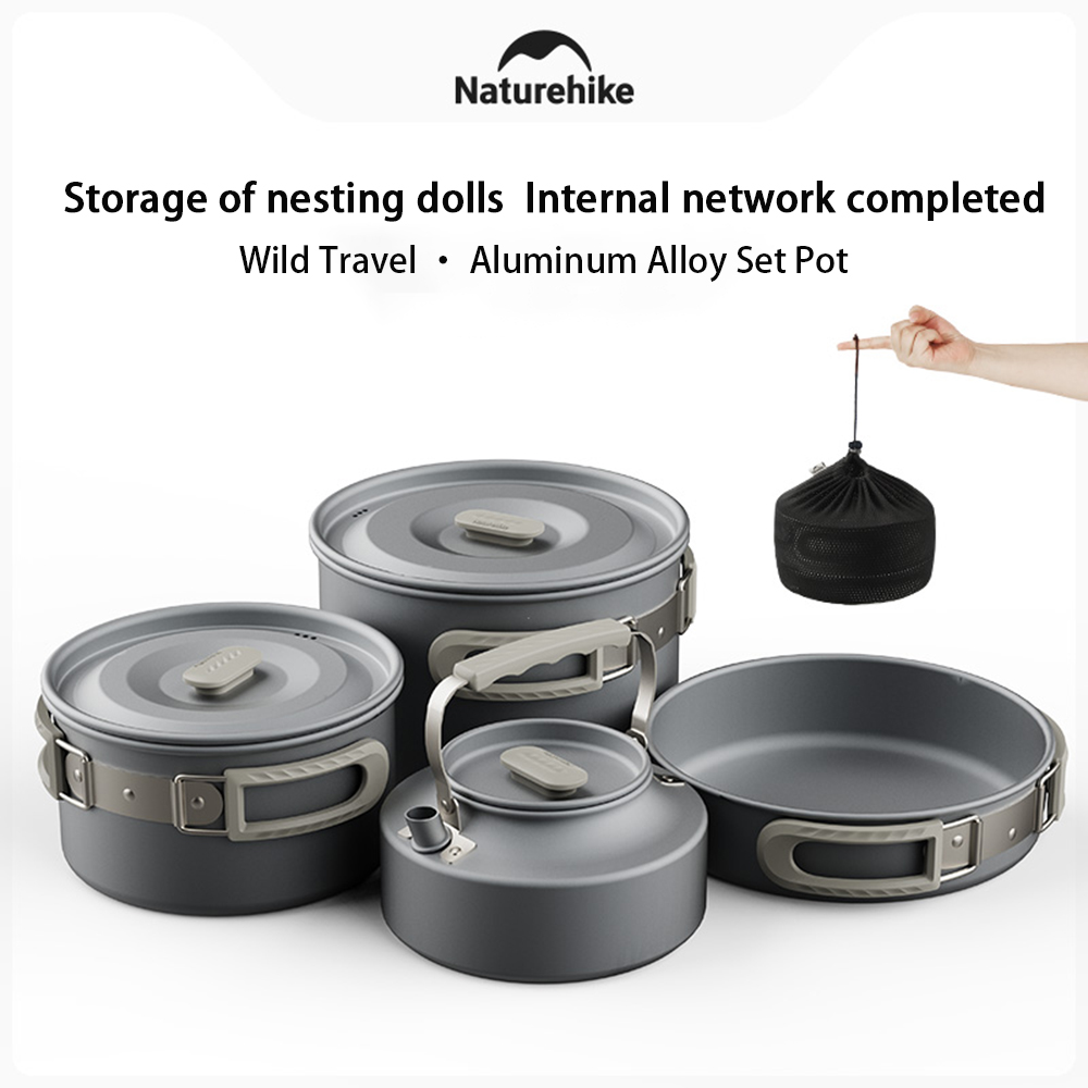 Naturehike Outdoor Pot Set,Cam - Camping Hanging Cooking Pot ulasan dan harga