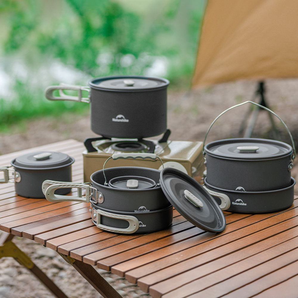 Naturehike Outdoor Pot Set,Cam - Camping Hanging Cooking Pot ulasan dan harga